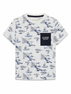 T-shirt N6GI03 K8HM4 Bianco Regular Fit