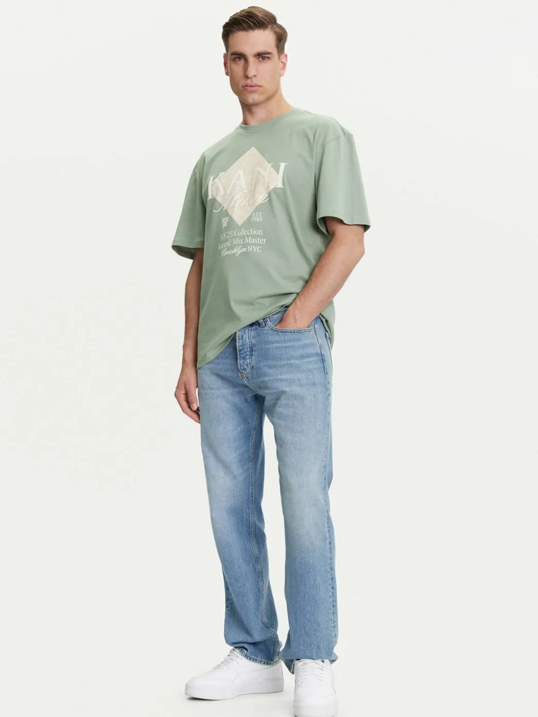 T-shirt PD00005357 Verde Relaxed Fit