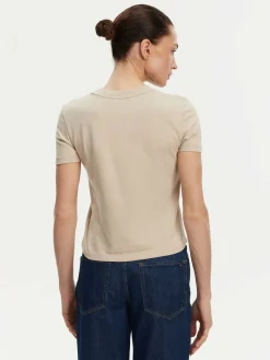 T-shirt Placed Institutional J20J225524 Beige Slim Fit