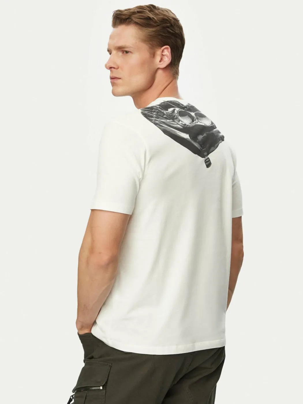 T-shirt RCCMTS725A005100W Écru Regular Fit
