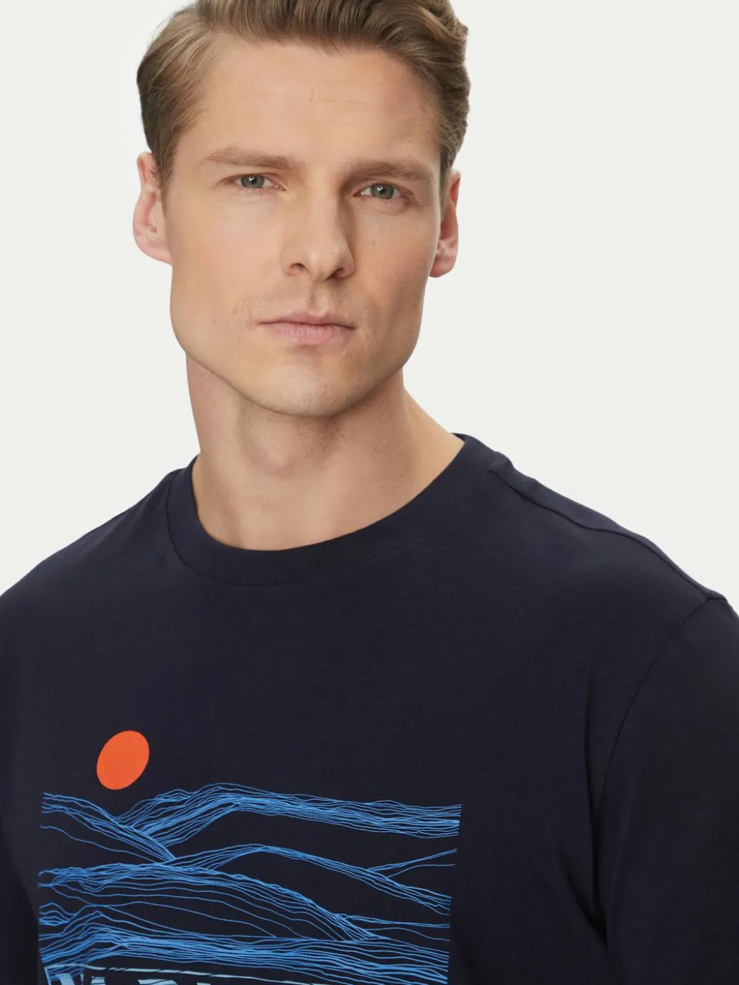 T-shirt S-Buti NP0A4INM Blu scuro Regular Fit