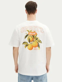 T-shirt Spritz 22034398 Bianco Relaxed Fit