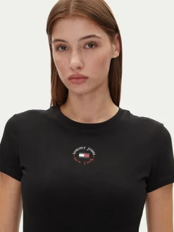 T-shirt Tjw Slim Essential Logo 2 Tee DW0DW20316 Nero Regular Fit