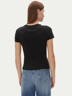 T-shirt Tjw Slim Essential Logo 2 Tee DW0DW20316 Nero Regular Fit