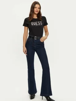 T-shirt W5RI19 I3Z14 Nero Regular Fit