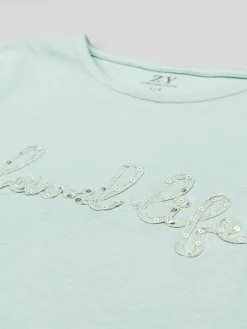 T-shirt ZKGAP0303 23017 Blu Regular Fit